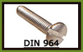 DIN 964 - šrouby s čočkovitou hlavou 964